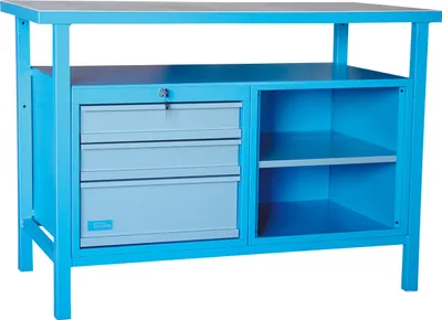 Produktbild von GÜDE Werkstatteinrichtung Werkzeugschrank Werkbank Werktisch P 1200 SL