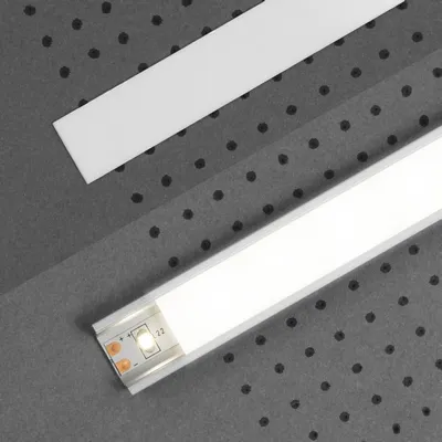 Produktbild von PROVISTON | Kunststoffabdeckung | Für LED Aluminiumprofil | Weiß |  24 x 9 x 2000 mm