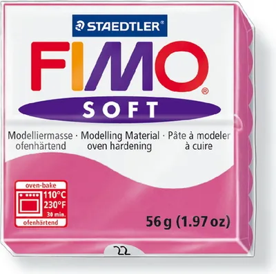 Produktbild von FIMO, Modelliermasse, Knete himbeere soft normal