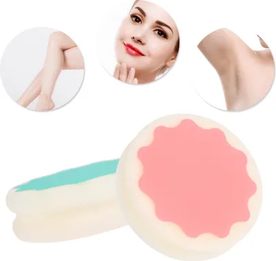 Produktbild von Frauen Waxing Polieren Schwamm Schmerzlos Haarentfernung Pad Enthaarung Hautpflege Tool