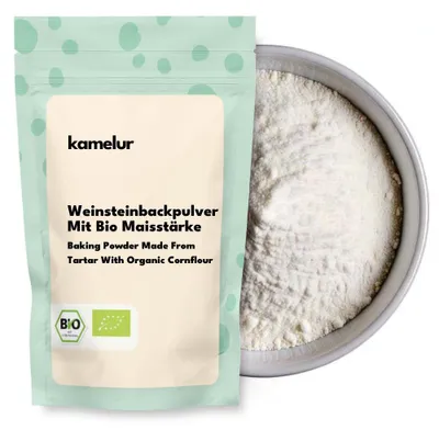 Image de Kamelur® : Poudre à lever pour gâteaux, à base de fécule de maïs biologique, 500 g