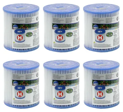 Obrázek produktu pro 6x INTEX 29007 typ H PureSpa Easy Set náhradní filtr pro bazénové lázně whirlpool 6-pack