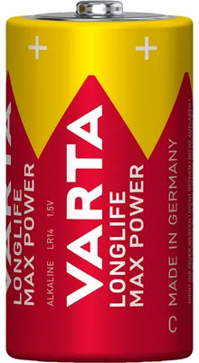 Produktbild von Varta 04714 101 422, LR14, Alkali, 1,5 V, 2 Stück(e), Rot, Gelb, Deutschland