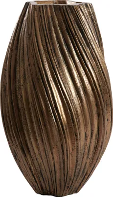 Image de Vase YATUNG en pierre antique bronze – Ø30x52 cm