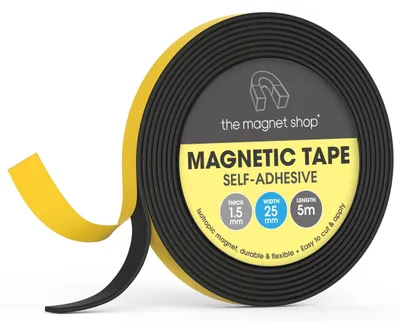 Imagen del producto de Cinta magnética autoadhesiva para aplicaciones creativas - rollo de 5 metros