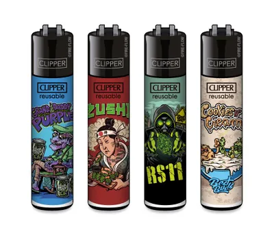 Produktbild von Clipper Feuerzeug 4er Set Best Buds