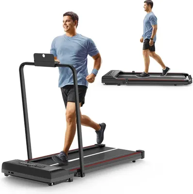 Produktbild von Laufband – Klappbar – 1-10 km/h – Mit Fernbedienung und Bluetooth-Lautsprechern – Gehlaufband – Walking Pad