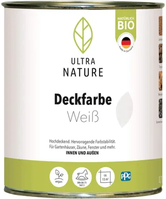 Produktbild von Ultra Nature Deckfarbe Weiß 0,75 l - 682372