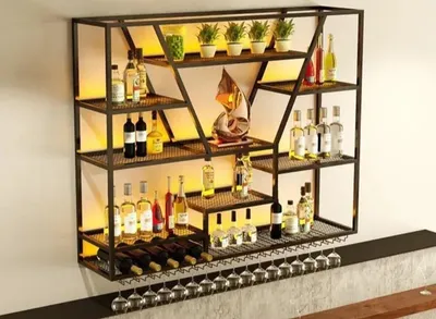 Produktbild von Weinflaschenregal Weinregal Wandregal Wandweinregal Flaschenhalter Weinhalter