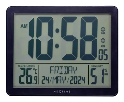 Produktbild von NeXtime - 5251ZW - Wecker - schwarz - Oneforall