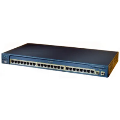 Produktbild von Cisco Catalyst 2950SX 24xF+ENet RJ45, SNMP, UL 60950/CSA 22.2 No. 950, IEC 60950/EN 60950, AS/NZS 3260, TS001, CE Marking, 0 - 45 °C, -25 - 70 °C, 10 - 85 %, 24 MB