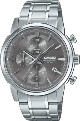Produktbild von Herrenuhr Casio MTP-E510D-8AVDF Silberfarben (Ø 42 mm)