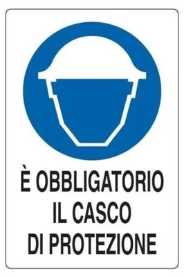 Image de PANNEAU « PORT DU CASQUE OBLIGATOIRE » 40 x 60 cm