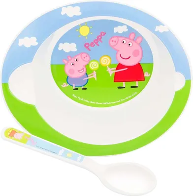 Produktbild von Peppa Pig - Mikrowellenfähige Schale mit Löffel Peppa Pig