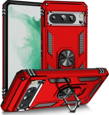 Produktbild von Google Pixel 8 Pro Hülle - Coverup Ring Ständer Back Cover - Rot