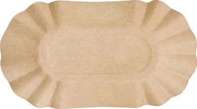 Produktbild von 250 Pappschalen Pommesschalen oval FF 19x11x3 cm braun – mit Fettbarriere