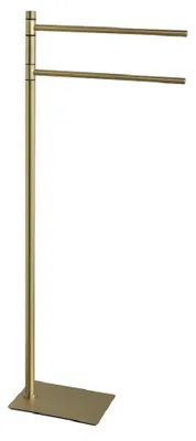 Produktbild von TRILLY Ständer mit Handtuchhalter, gold matt
