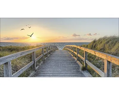 Produktbild von Giclée Leinwandbild Lonely Sea 200x100 cm
