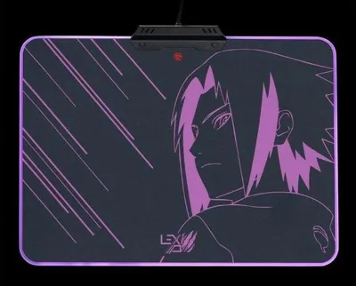 Produktbild von Lexip Sasuke Revenge, Schwarz, Abbildung, Mehrfarbig, Anti-Rutsch-Basis, Gaming-Mauspad