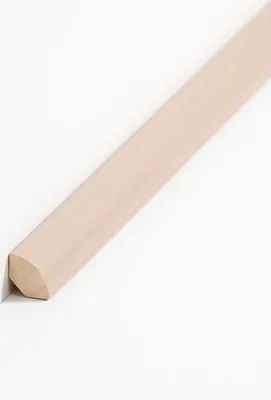 Produktbild von Viertelstableiste Fußleiste 14 x 14 x 2000 mm Beige zum Kleben, Clipsen, Schrauben & Nageln Massivholz Sockelleiste by PROVISTON 2 Meter | 1 Stück