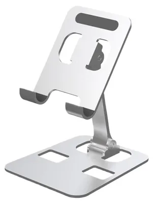 Produktbild von Faltbarer Aluminium-Telefonhalter für den Schreibtisch – Weiß