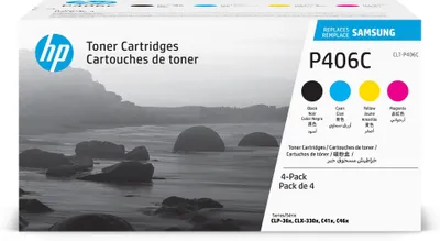 Immagine prodotto di Samsung Confezione da 4 Cartucce Toner Originali HP CLT-P406C Ciano Magenta Giallo Nero