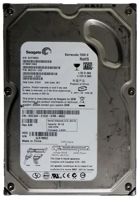 Produktbild von Seagate 80GB 3.5" SATA II Desktop HDD, Serial ATA II, 80 GB, 3.5", 2,6 A, 0 - 60 °C, -40 - 70 °C