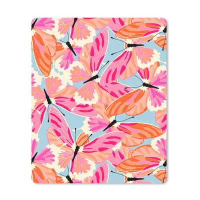 Produktbild von MuchoWow® Mauspad Mousepad Schmetterlinge - Muster 19x23 cm - Mousepads - Maus Mat - Pad - Mausunterlage - Mauspads - Spielen