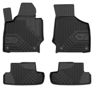 Produktbild von Gummi-Fußmatten für Audi TT II 2006-2014 – 4-tlg, Schwarz, passgenau