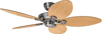 Image de Ventilateur de plafond pour l'extérieur Outdoor Elements II Raw Aluminium 137 cm