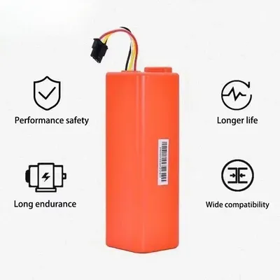 Produktbild von Saugroboter - Ersatzakku - 14,4 V Li-Ion - 9800 mAh Hochkapazität - kompatibel mit S5 S6 S50 S55 S60 S65 S51 1S