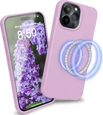 Produktbild von Hülle mit MagSafe für iPhone 14 Pro, Nachhaltig Öko Case Umweltfreundlich Lila