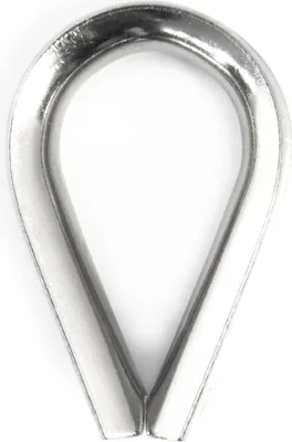 Produktbild von KAUSCHE 10mm 5 Stück KAUSCHEN DIN edelstahl Drahtseil Stahlseil