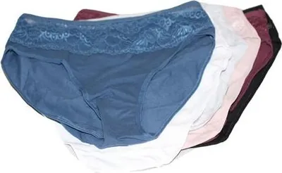 Produktbild von 4 Set Damenslip Unterhose Slips Hotpants Unterwäsche Baumwolle POW4 XL