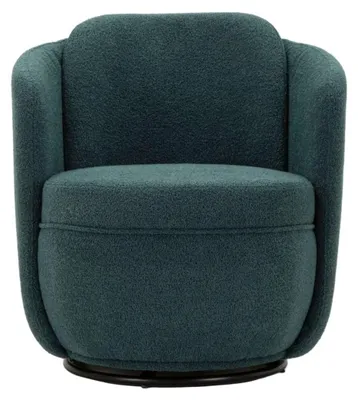 Produktbild von Torino Ottanio Drehsessel 70x72x75 cm – Designer-Entspannungssessel mit Drehfuß, Gestell aus Eisen und Holz, modernes und komfortables Design