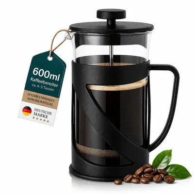 Produktbild von Kaffeebereiter Kaffeepresse Kaffeebereiter Kaffee Filter French Press 600ml