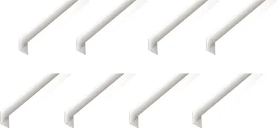 Zdjęcie produktu dla Alberts 8 x profil U, aluminium, biały, 10 x 10 x 10 x 1 mm, długość 1 m