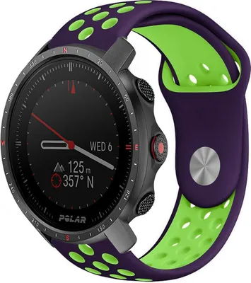 Produktbild von Strap-it Polar Grit X Pro Sportarmband (Lila/grün)