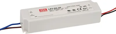 Produktbild von MEANWELL LPV-60-12, LED Installationsnetzteil, 60W 12V 5A CV