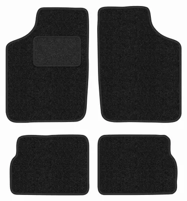 Obrázek produktu pro Velurové autokoberce pro: Opel Corsa A 1982-1993 (hatchback) – sada 4 ks, antracitové, na míru – Wielganizator ANTHRA