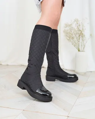 Produktbild von Royalfashion Schwarze Damen Steppstiefel Ataeb, Größe 37