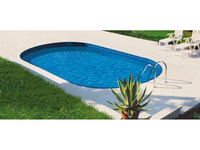 Produktbild von Mountfield Ibiza Oval – 5,00 x 11,0 x 1,50 m – 0,75 mm Wandstärke P1/P3 kombinierte blaue Ober- und Unterstäbe mit Skimmer- und Backjet-Löchern