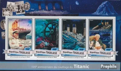 Produktbild von Briefmarken Togo 2017 Mi 7989-7992 Kleinbogen (kompl. Ausgabe) postfrisch Titanic