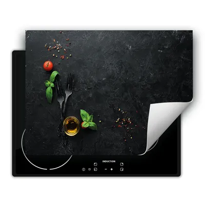 Produktbild von DarHaus Herdabdeckplatte 80x52 cm Anti Rutsch Matte Aufrollbar, schiefer - Küche