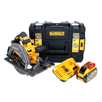 Produktbild von DeWalt DCS 579 X1T Akku Handkreissäge 54 V FlexVolt 190 mm Brushless + 1x Akku 9,0 Ah + Ladegerät + TSTAK