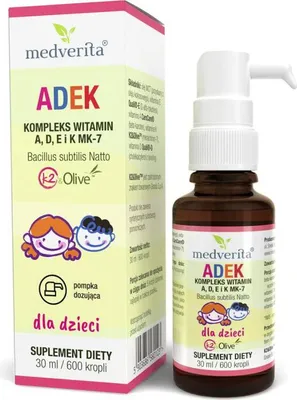 Produktbild von Medverita ADEK für Kinder 30 ml 600 k natürlich