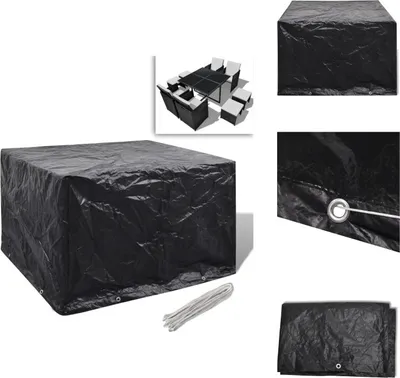 Zdjęcie produktu dla vidaXL Pokrowiec na meble ogrodowe 8 oczek 113x113x73 cm - Pokrowce ochronne na meble ogrodowe