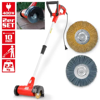Produktbild von HECHT 444 Unkrautbürste Fugenbürste Elektro | Metallbürste & Kunststoffbürste | 400 W