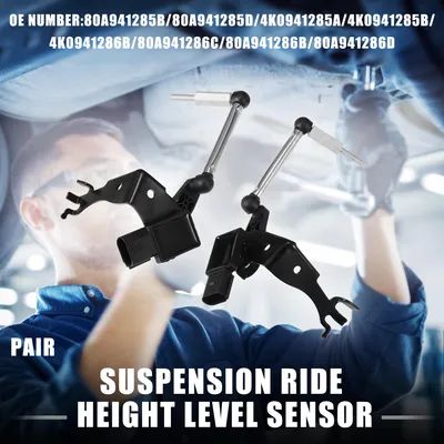 Image de Capteur De Niveau De Hauteur De Suspension Pneumatique pour Audi A6 Allroad No.80A941285B | Capteur De Niveau De Hauteur Avant Gauche Et Droit 1 Paire