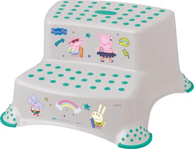 Produktbild von keeeper Peppa Pig Zweistufiger Tritthocker mit Anti-Rutsch-Funktion Schemel